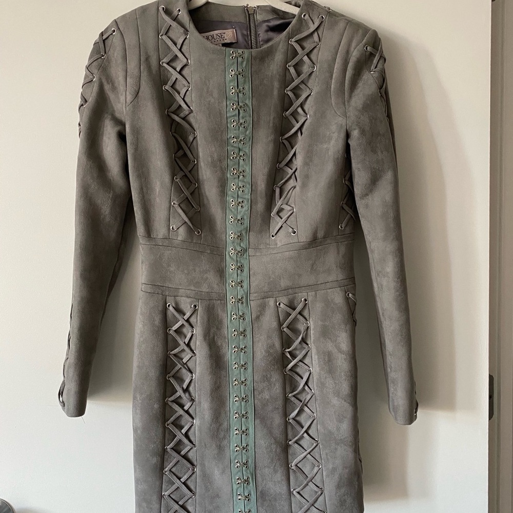 House of CB long sleeve mini dress